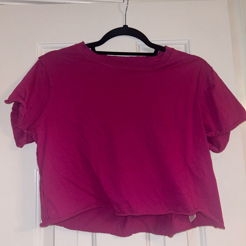 Free people cropped t shirt